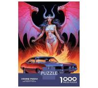 Rompecabezas para Adultos De 1000 Piezas Demonic Lilith Rompecabezas para Adultos Juguetes Antiestrés Decoración del Hogar Juego Desafiante Regalos 52x38cm/1000pcs