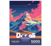 Rompecabezas para Adultos De 1000 Piezas Denali National Park Colorful Landscape Rompecabezas para Adultos Juegos Familiares Mejoran La Memoria Reducción del Estrés Regalos 70x50cm/1000pcs