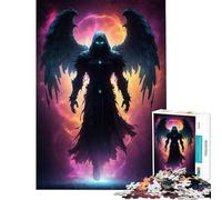Rompecabezas para Adultos de 1000 Piezas Depredador a la luz de la Luna para Juegos educativos desafíos Juguetes relajantes para Mejorar la Memoria Regalo de cumpleaños (tamaño 38x26cm)
