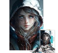 Rompecabezas para Adultos de 1000 Piezas desafío Educativo de Supervivencia con temática de Anime Helado para la diversión Familiar Juegos Divertidos para Mayores de 14 años 50x75cm