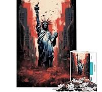 Rompecabezas para Adultos de 1000 Piezas Desastre Alrededor de la Libertad para Juegos educativos desafíos Juguetes y Juegos relajantes Una Obra de Arte Regalos para Hombres y Mujeres (38x26cm)