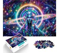 Rompecabezas para Adultos de 1000 Piezas Descarga cósmica Entrena tu Cerebro y Tus Manos con Piezas de Formas aleatorias Que se entrelazan Completamente 50x70cm