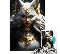 Rompecabezas para Adultos de 1000 Piezas Descubriendo el Rompecabezas Kitsune 1000 Juguetes antiestrés Divertidos y Originales Regalos para Amigos y Familiares (38x26cm)