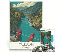 Rompecabezas para Adultos de 1000 Piezas, desfiladero de Tallulah, Georgia Juegos relajantes, decoración del hogar, Regalos de cumpleaños 38x52cm