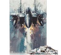 Rompecabezas para Adultos de 1000 Piezas: Despegue del avión F-15 Eagle. Ideal para Toda la Familia. Perfecto como Regalo de cumpleaños o para un Juego Casual. Medidas: 38 x 26 cm / 1000 Piezas.