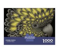 Rompecabezas para Adultos De 1000 Piezas Detailed Close-up of A Yellow-Crested Cockatoo Rompecabezas para Adultos Juegos Relajantes Desafío Difícil Actividades Divertidas En Casa 70x50cm/1000pcs
