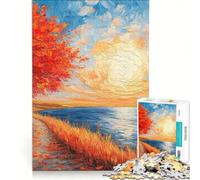 Rompecabezas para Adultos de 1000 Piezas Día Soleado de Agosto Juego de ingenio para divertirse en Familia Lista de Deseos con Papá Noel 50x75cm