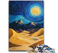 Rompecabezas para Adultos de 1000 Piezas, difícil, Cielo Nocturno del Desierto, para Mayores de 14 años, Hermoso diseño, Juego, Hermoso diseño, Gran Regalo, 26x38cm