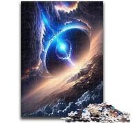 Rompecabezas para Adultos de 1000 Piezas, difícil, Colorido, fantasía, cósmico, Agujero Negro, Rompecabezas, antiestrés, desafío difícil, Adecuado para decoración de Escritorio, 38x26cm