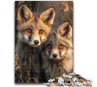 Rompecabezas para Adultos de 1000 Piezas, difícil de Encontrar, Zorro del Bosque, para Mayores de 14 años, Hermoso diseño, Juego, Hermoso diseño, Gran Regalo, 50x75cm