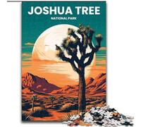 Rompecabezas para Adultos de 1000 Piezas, difícil de Joshua Tree, Juego desafiante y Familiar con póster a Juego y Hoja de Trivia de 50x75cm