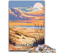 Rompecabezas para Adultos de 1000 Piezas, difícil de Montar, del Parque Nacional de Las Dunas de Indiana, Toda la Familia (tamaño 38x26cm)