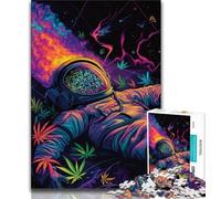Rompecabezas para Adultos de 1000 Piezas,difícil de Resolver,con un Astronauta psicodélico,Ideal para Adolescentes,Ideal para Pasar el rato en casa y para aliviar el estrés,con Papá Noel (75x50cm)
