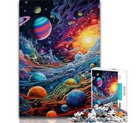 Rompecabezas para Adultos de 1000 Piezas difícil de Resolver con un Universo Colorido Ideal para la interacción Entre Padres e Hijos 75x50cm