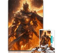 Rompecabezas para Adultos de 1000 Piezas, difícil de superar, de Caballero Medieval, 1000 Piezas, Juegos educativos, decoración de Pared, cumpleaños y Navidad (tamaño 75x50cm)