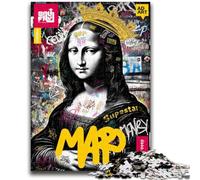 Rompecabezas para Adultos de 1000 Piezas, difícil, Mona Lisa es Divertida, Ayuda a ejercitar el Cerebro, Juguetes adictivos para Cultivar la Paciencia, Adecuado para Parejas, 50x75cm