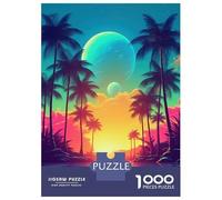Rompecabezas para Adultos De 1000 Piezas Digital Euphoria Synthwave Rompecabezas para Adultos Juegos Relajantes Decoración del Hogar Desafío Educativo 38x26cm/1000pcs