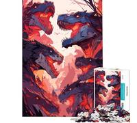 Rompecabezas para Adultos de 1000 Piezas Dino Dynasty Un desafío difícil de completar Juego de ingenio para Mayores de 14 años (38x52cm)