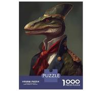 Rompecabezas para Adultos De 1000 Piezas Dinosaur Velociraptor Rompecabezas para Adultos Juegos Divertidos Difícil Difícil Regalos De Cumpleaños Y Únicos 70x50cm/1000pcs