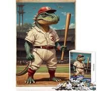 Rompecabezas para Adultos de 1000 Piezas Dinosaurios del Cretácico campeón Juguetes de Bricolaje Regalo de cumpleaños Juegos de relajación con Piezas Totalmente entrelazadas de Formas aleatorias
