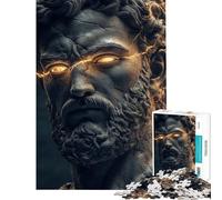 Rompecabezas para Adultos de 1000 Piezas Dios Griego Zeus Rompecabezas para Adultos Juegos relajantes Corte de precisión Juego desafiante Regalo (tamaño 38x52cm)