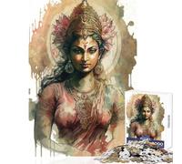 Rompecabezas para Adultos de 1000 Piezas Dios Lakshmi hinduismo Juguetes antiestrés Regalos de cumpleaños Juegos educativos descompresión Intelectual tamaño 50x75cm