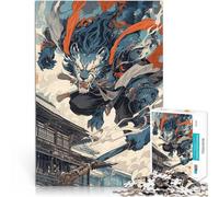 Rompecabezas para Adultos de 1000 Piezas Dios León del Viento Matar el Tiempo en Vacaciones en casa Decoración 75x50cm