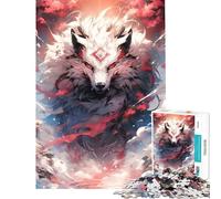 Rompecabezas para Adultos de 1000 Piezas Dios Lobo Un Reto para completar Juego difícil y práctico Apto para Mayores de 14 años 50x75cm
