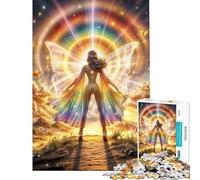 Rompecabezas para Adultos de 1000 Piezas Diosa Arcoíris Radiante Juguetes educativos para el Aprendizaje Juegos educativos para la diversión Familiar Regalos Divertidos Tamaño 75x50cm
