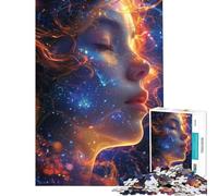 Rompecabezas para Adultos de 1000 Piezas Diosa del Polvo de Estrellas de la Suerte Difícil y desafiante Juego Educativo y Relajante para Mayores de 14 años (50x75cm)