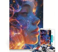 Rompecabezas para Adultos de 1000 Piezas Diosa del Polvo de Estrellas de la Suerte Juegos relajantes para Pasar el Tiempo en casa un Gran Regalo para los Amantes de los Videojuegos 38x26cm