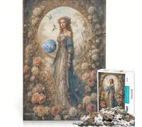 Rompecabezas para Adultos de 1000 Piezas Diosa Gaia Juegos relajantes para ejercitar la Mente y Las Manos cumpleaños 38x52cm