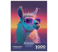 Rompecabezas para Adultos De 1000 Piezas Disco Party Retro Llama Rompecabezas para Adultos Juguetes Antiestrés Aliviador del Estrés Regalos De Cumpleaños Y Únicos 52x38cm/1000pcs
