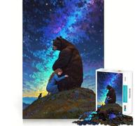 Rompecabezas para Adultos de 1000 Piezas,diseño Abrazo Celestial,Corte Fino,Actividad para la Mente,Juego de Paz,decoración navideña (38x26cm)