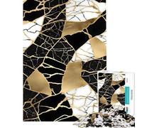 Rompecabezas para adultos de 1000 piezas diseño abstracto de jade Kintsugi W ideal para juegos educativos desafíos juegos relajantes actividades familiares y como regalo de cumpleaños (tamaño 50x75cm)