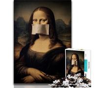 Rompecabezas para Adultos de 1000 Piezas diseño Abstracto de Mona Lisa Juegos educativos decoración de Pared cumpleaños y Navidad 26x38cm