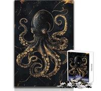 Rompecabezas para Adultos de 1000 Piezas, diseño Abstracto de Pulpo Kintsugi, Juego Educativo Familiar, Obra de Arte, Regalo de cumpleaños, tamaño 38x26cm