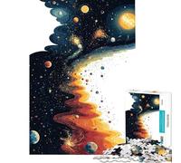 Rompecabezas para Adultos de 1000 Piezas diseño Abstracto Espacial desafío Educativo antiestrés Juguetes para Mayores de 14 años (38x52cm)