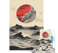 Rompecabezas para Adultos de 1000 Piezas diseño Ascenso Cósmico Rojo Ideal para Juegos Familiares de dificultad Alta y Divertidos Disfrutar en casa (tamaño 38x52cm)