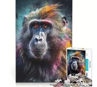 Rompecabezas para Adultos de 1000 Piezas, diseño Baboom Painting, Juego práctico, Ideal para Relajarse y despejar la Mente, Decorar el Escritorio 50x75cm