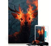 Rompecabezas para Adultos de 1000 Piezas,diseño Blaze of Glory,Ideal para divertirse,ejercitar la Mente y Relajarse Navidad 38x52cm