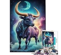 Rompecabezas para Adultos de 1000 Piezas diseño caprichoso de Carta Astral difícil y desafiante Juguete difícil decoración de Pared para Mayores de 14 años (38x26cm)