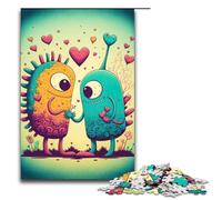 Rompecabezas para Adultos de 1000 Piezas diseño de Alien Love Duo decoración de Escritorio 75 x 50 cm