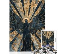 Rompecabezas para Adultos de 1000 Piezas diseño de ángeles celestiales de mármol Ideal para la Decoración para el hogar Juguete Decorativo para la Pared con Piezas de Formas aleatorias Que encajan