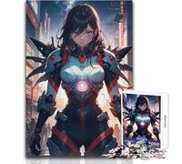 Rompecabezas para Adultos de 1000 Piezas, diseño de Anime Cyberpunk, Ideal para familias, Obras de Arte, Regalos para Amigos Secretos, tamaño 50x75cm