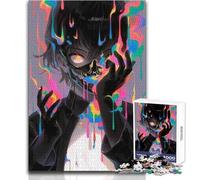 Rompecabezas para Adultos de 1000 Piezas, diseño de Anime de un niño con máscara de Calavera, análisis de Juegos y lógica, Regalo de Amigo Secreto, tamaño 38x52cm