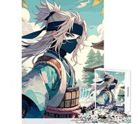 Rompecabezas para Adultos de 1000 Piezas diseño de Anime Ninja Samurai decoración de Pared Ideal como Juego Imposible con Papá Noel tamaño 50x75cm
