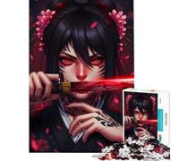 Rompecabezas para Adultos de 1000 Piezas diseño de Anime Shinobi Geisha Juguetes de decoración para el hogar desafío difícil Regalos para Amigos y Familiares (38x52cm)