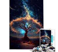 Rompecabezas para Adultos de 1000 Piezas diseño de árbol fantástico Ideal para Adolescentes y familias Requiere Corte de precisión y es un Reto completarlo (tamaño 38x52cm)