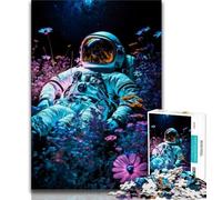 Rompecabezas para Adultos de 1000 Piezas diseño de Astro en un jardín Juguete Educativo Intelectual descompresor Regalo de cumpleaños 38x26cm